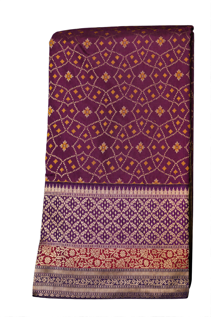 Banarasi Silk Purple Saree