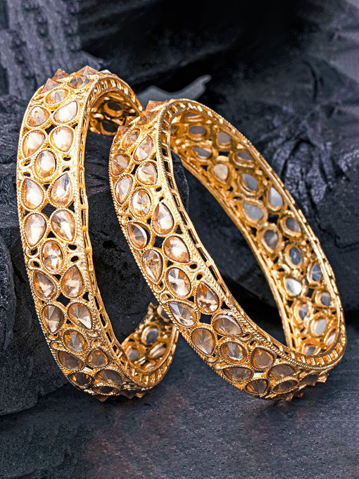 Sukkhi Fine Gold Plated Bangle Set For Women (Set of 2)