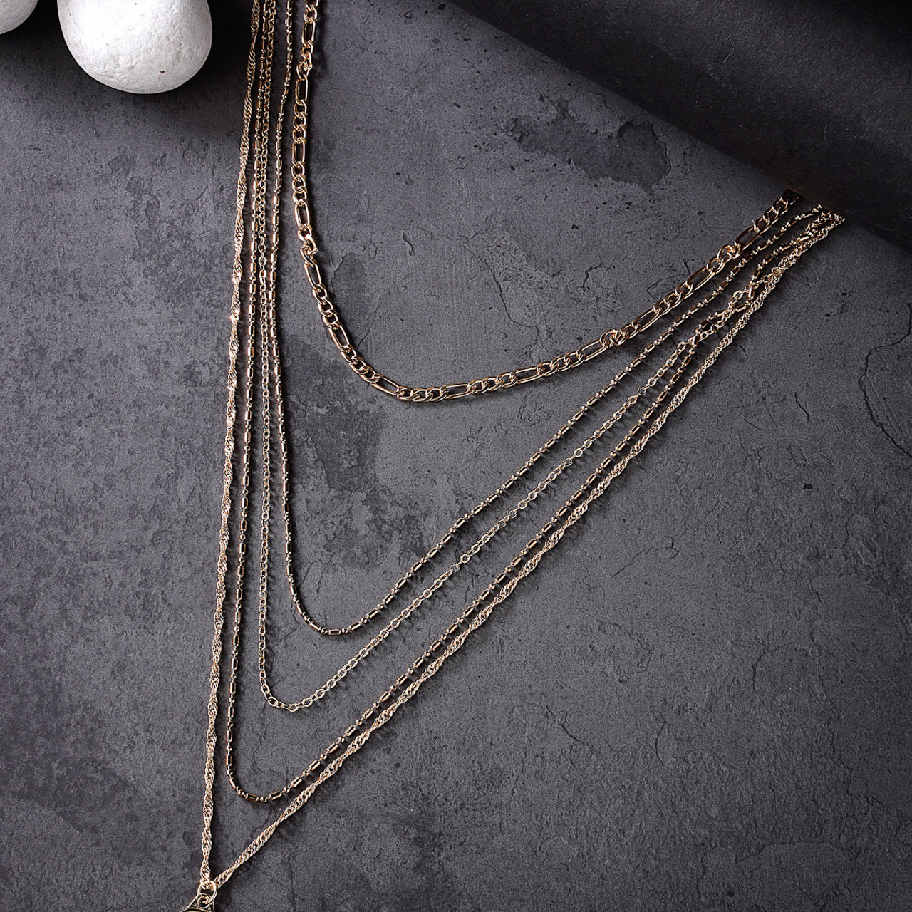 Scintillare by Sukkhi Beautiful Style Gold Plated Multilayered Pendant Necklace for Women & Girls
