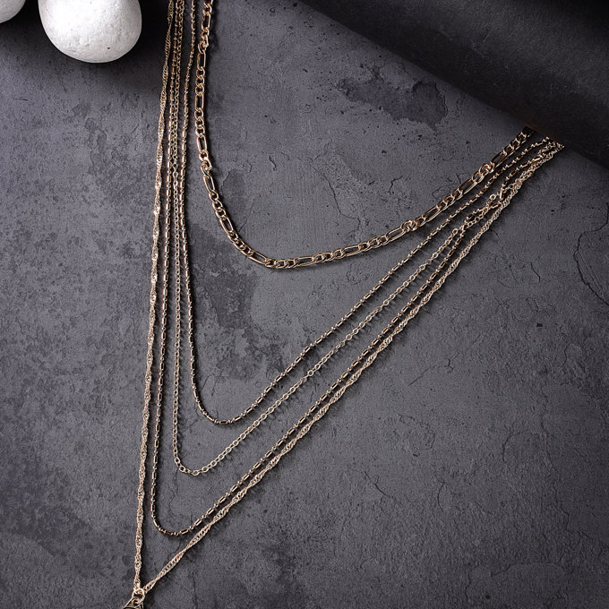 Scintillare by Sukkhi Beautiful Style Gold Plated Multilayered Pendant Necklace for Women & Girls
