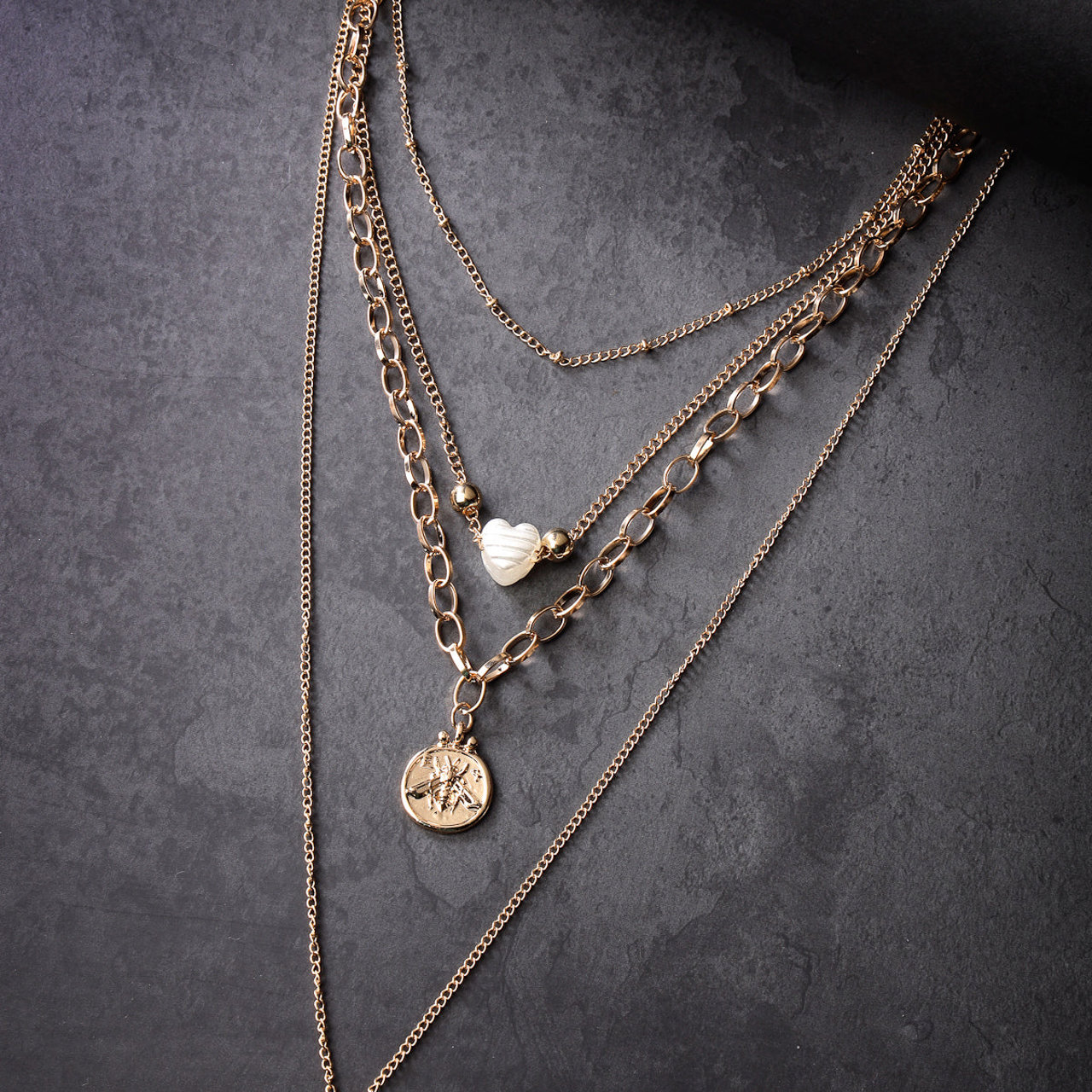 Scintillare by Sukkhi Innovative Gold Plated Multilayered Pendant Necklace for Women & Girls