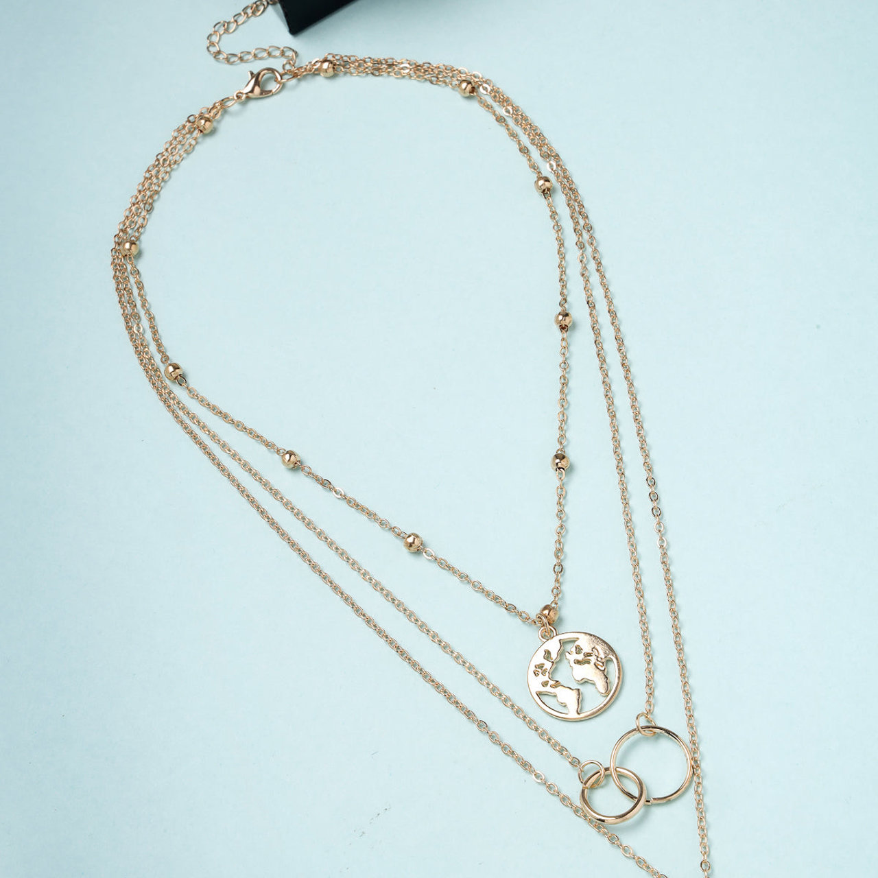 Scintillare by Sukkhi Unique Style Gold Plated Multilayered Pendant Necklace for Women & Girls