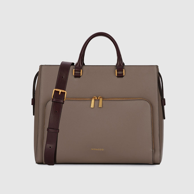 Mason Laptop Bag - Taupe