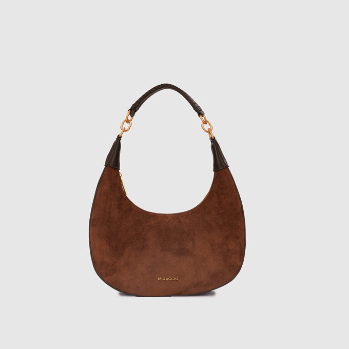 Novah Hobo Bag - Brown