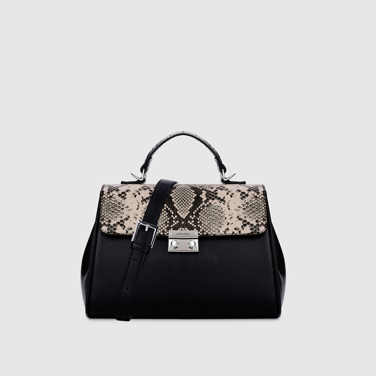 Evlyn Top Handle Bag - Black