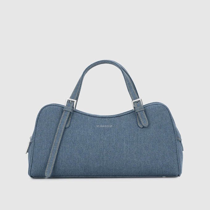 August Top Handle Bag - Blue