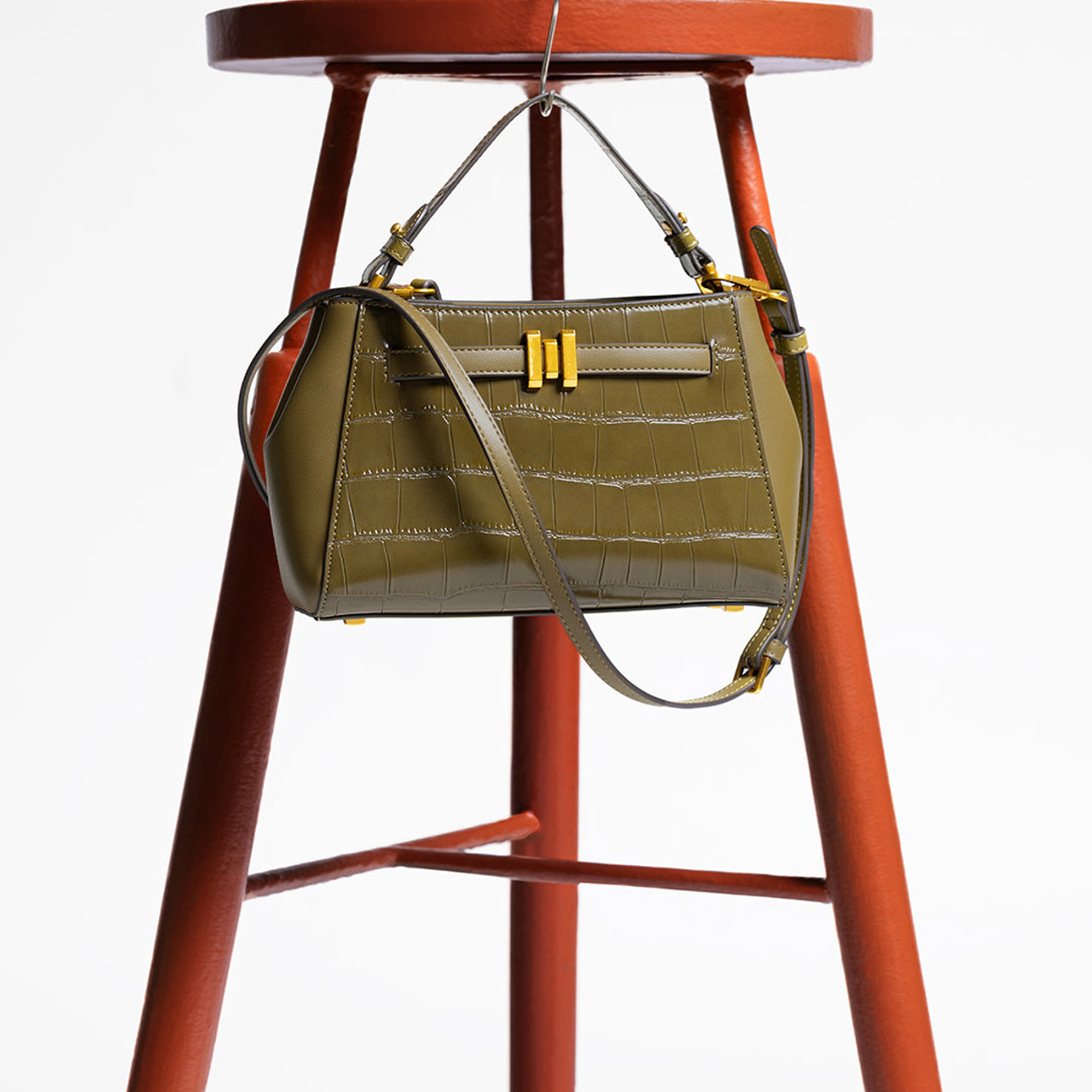 Tristy Top Handle Bag - Green