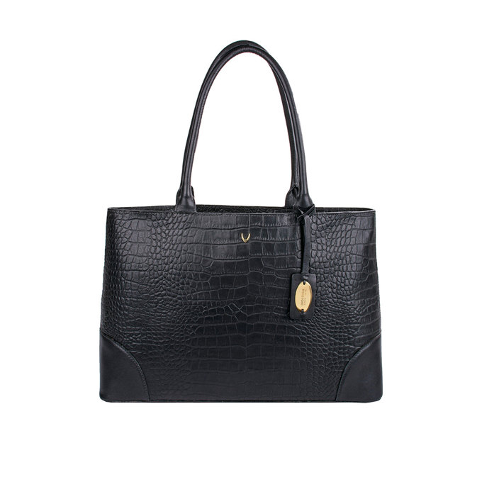 Ee Berlin 01 Black Leather Tote Bag