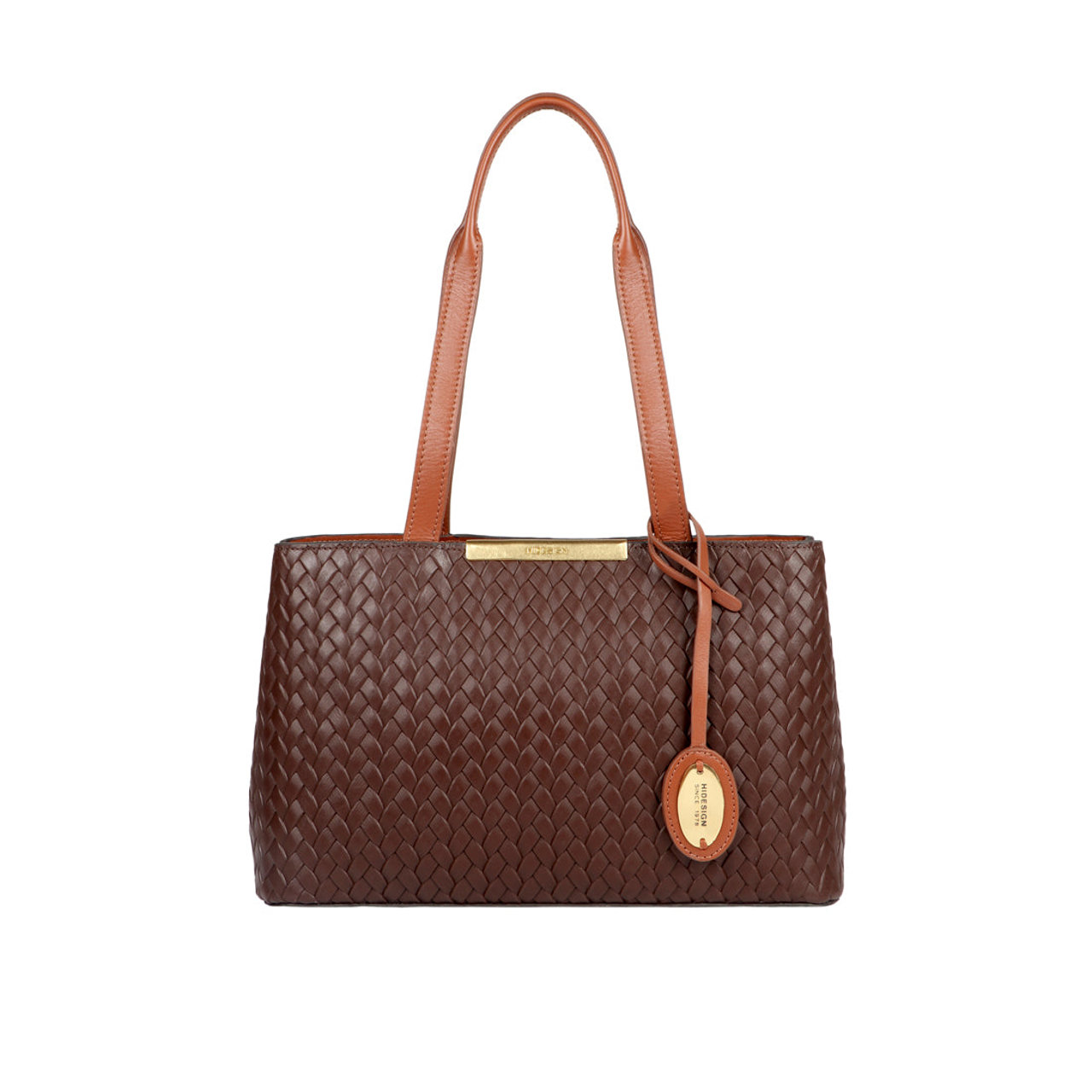 Ee Leo 01 Brown Leather Tote Bag