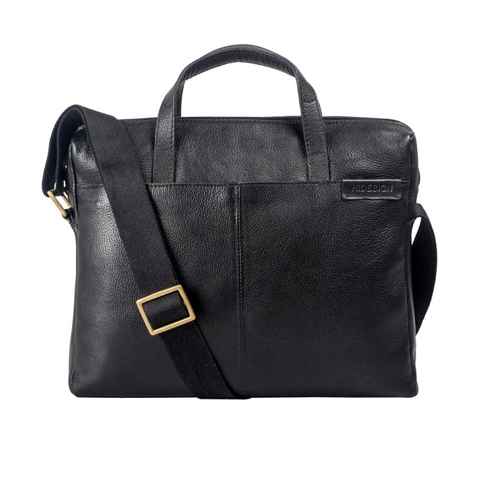 Ee Uranus 01 Black Leather Briefcase