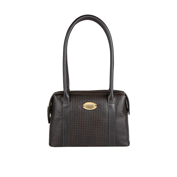 Fl Kendall Brown Leather Shoulder Bag