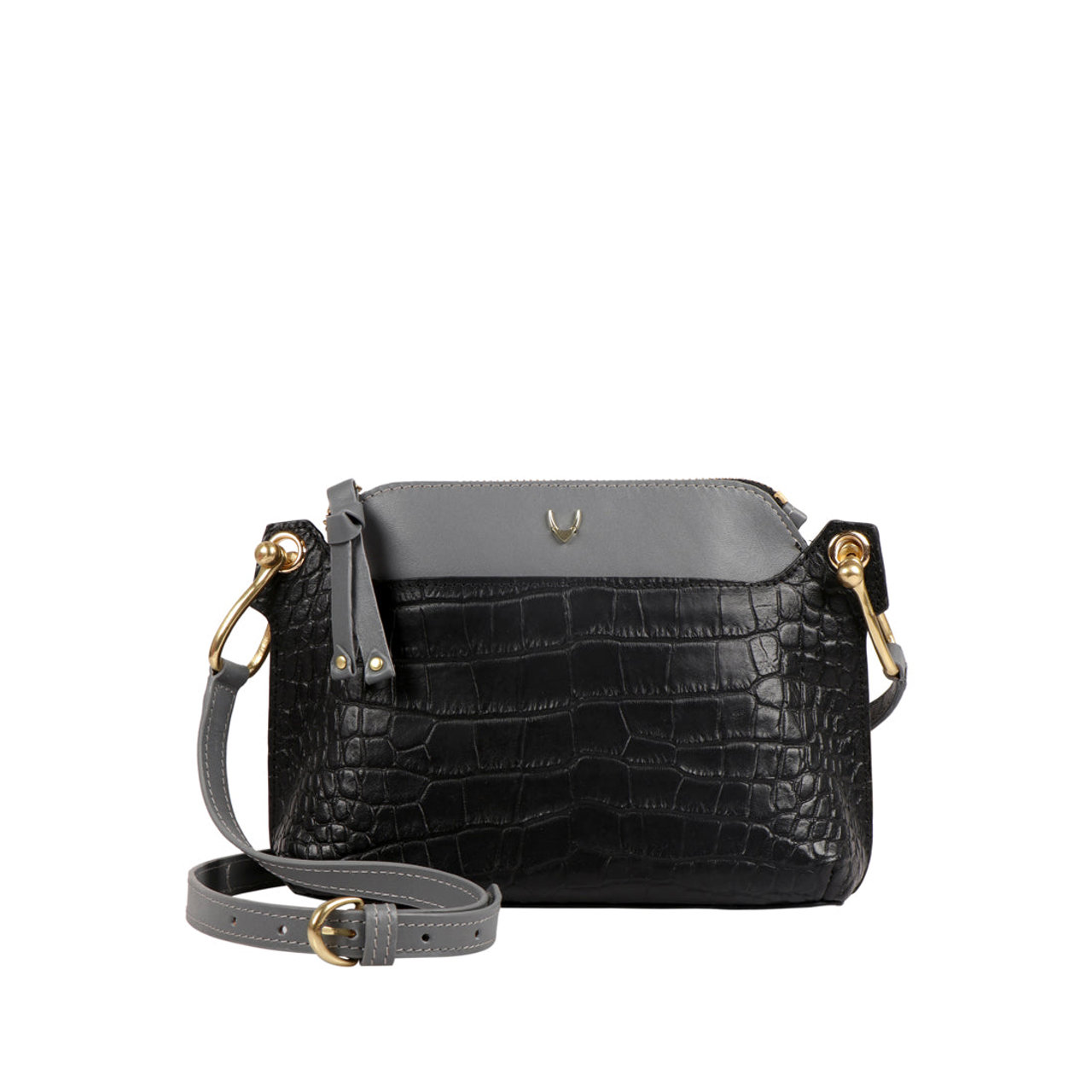 Fl Kelly 02 Black Leather Sling Bag