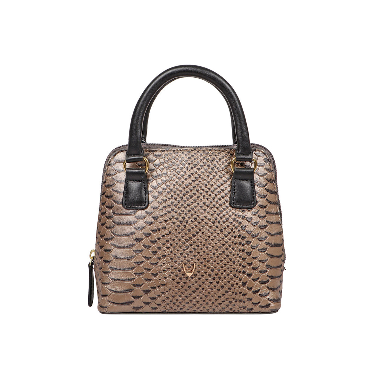 Fb Madre Grey Leather Mini Bag