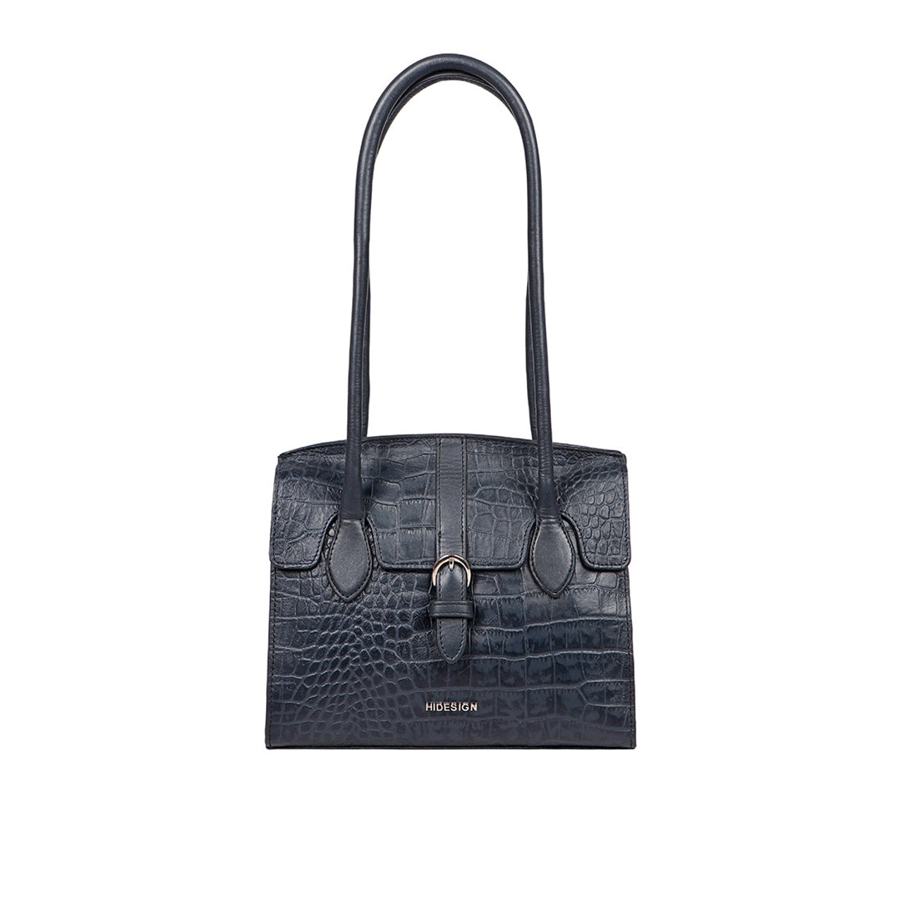 Lima 06 Blue Leather Shoulder Bag