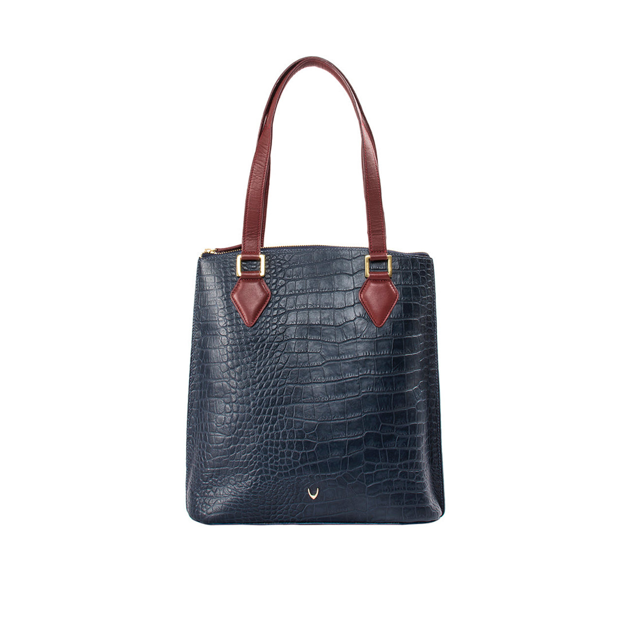 Ee Scorpio 01 Blue Leather Tote Bag
