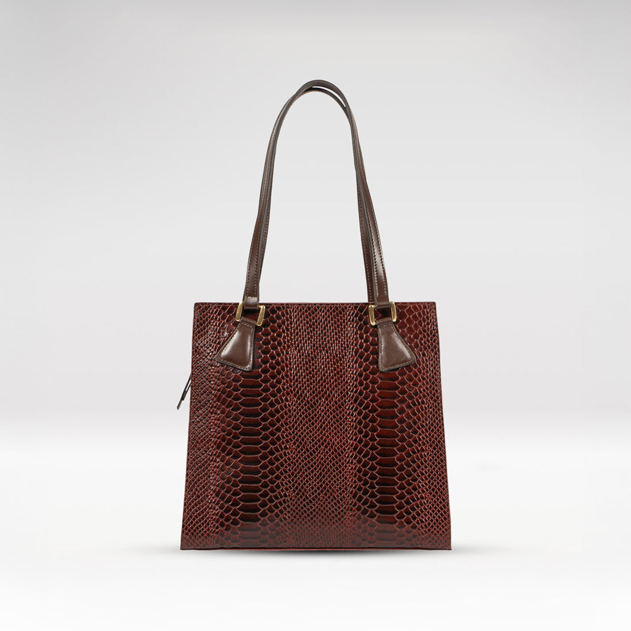 Spruce 04 Sb Red Leather Tote Bag