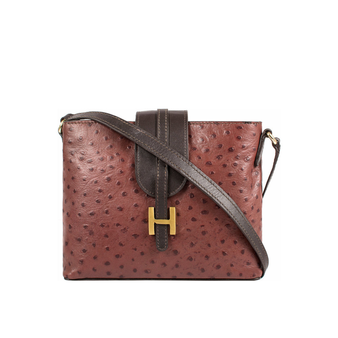 Ee Silvia 03 Brown Leather Sling Bag
