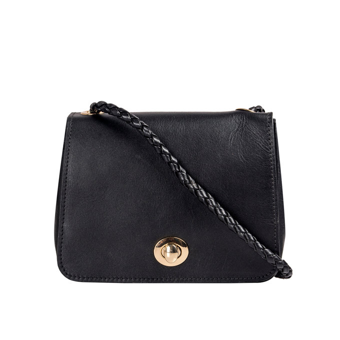 Charlyne 01 Black Leather Sling Bag