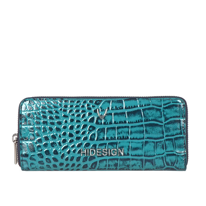 Corso W2 Blue Leather Clutch Wallet