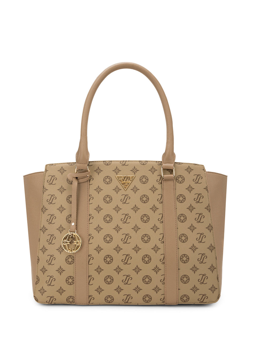 Mona Large Taupe Laptop Handbag