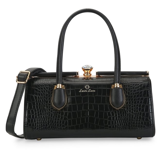 Dazzle Medium Black Handbag
