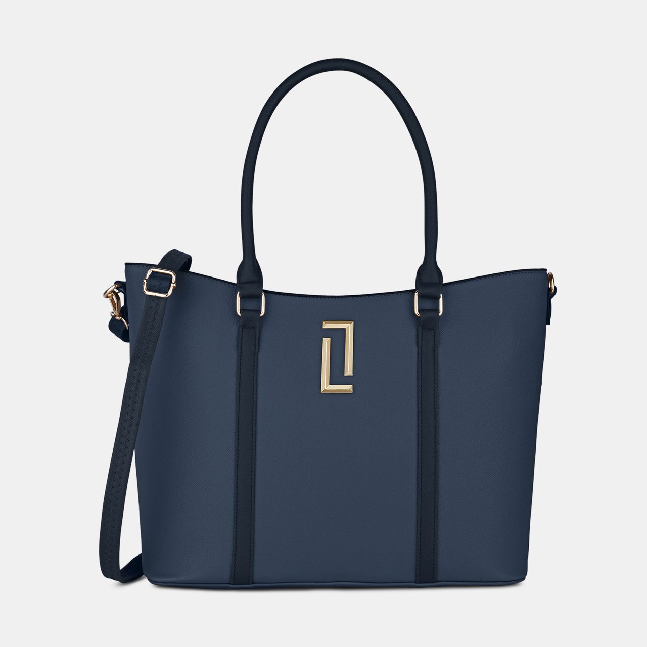 Haiden Large Navy Tote Bag