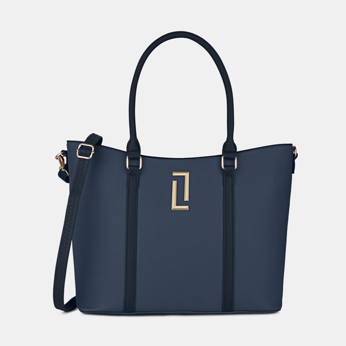 Haiden Large Navy Tote Bag