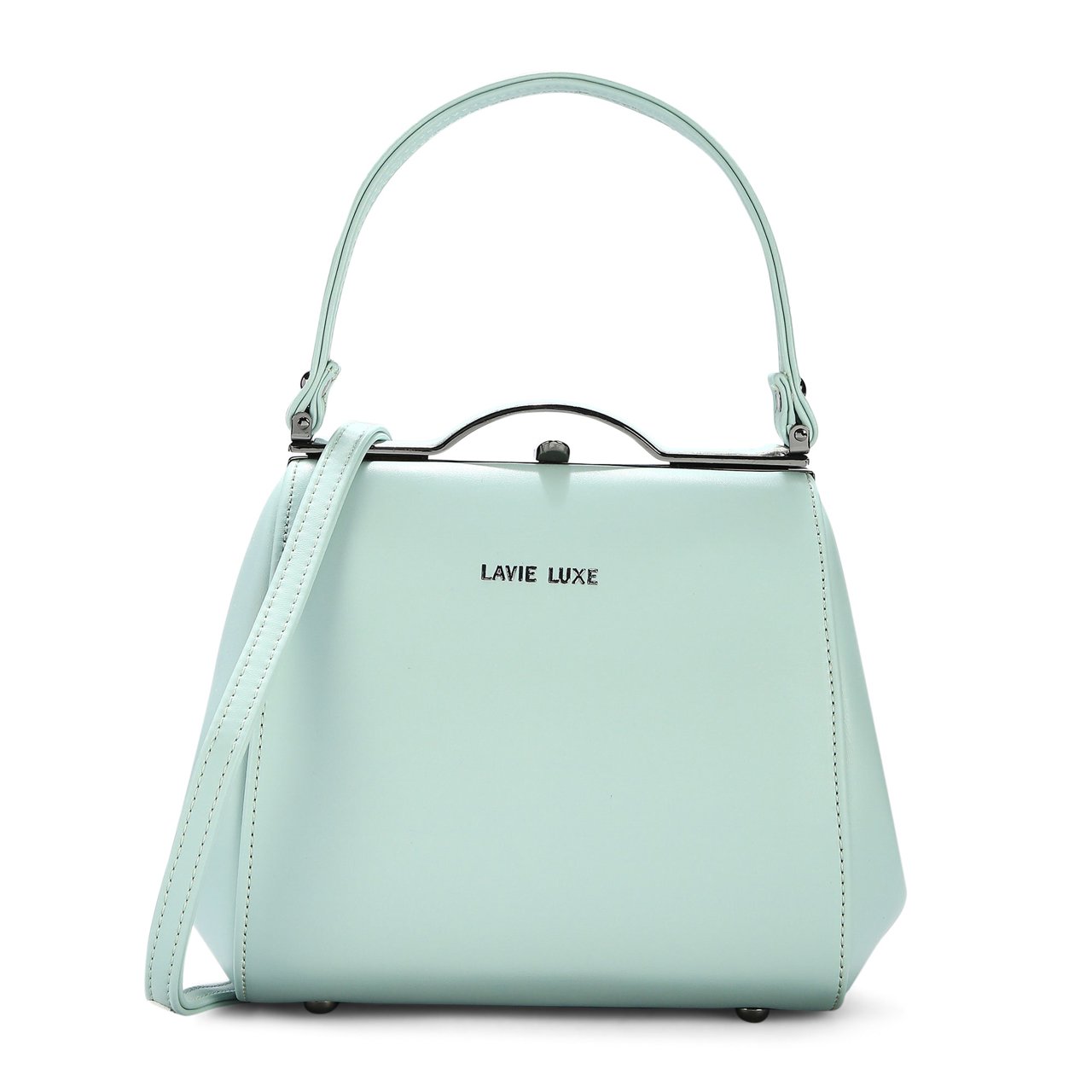 Fluff Frame Framed Small Mint Handbag