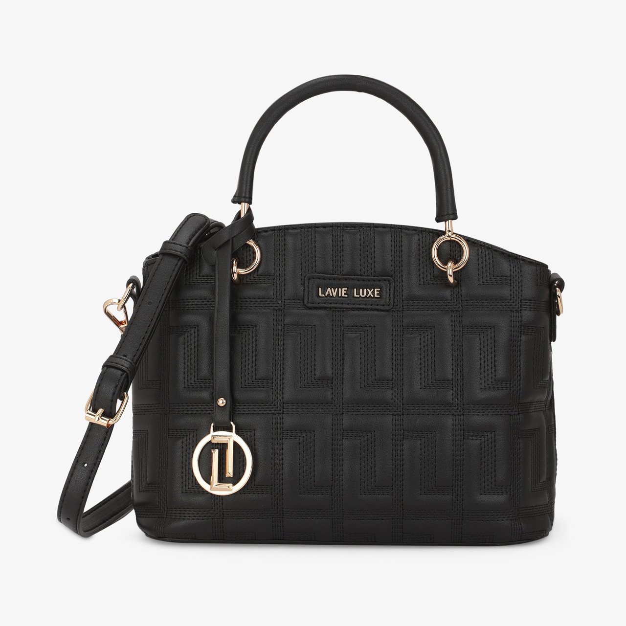 Label Small Black Handbag