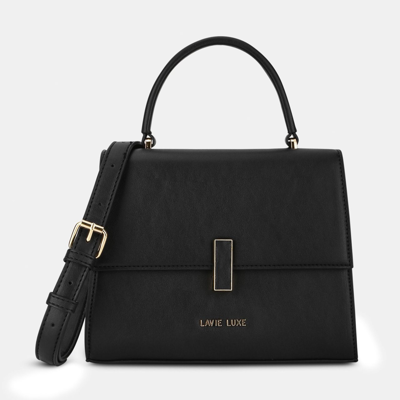 Merci Flap Medium Black Handbag