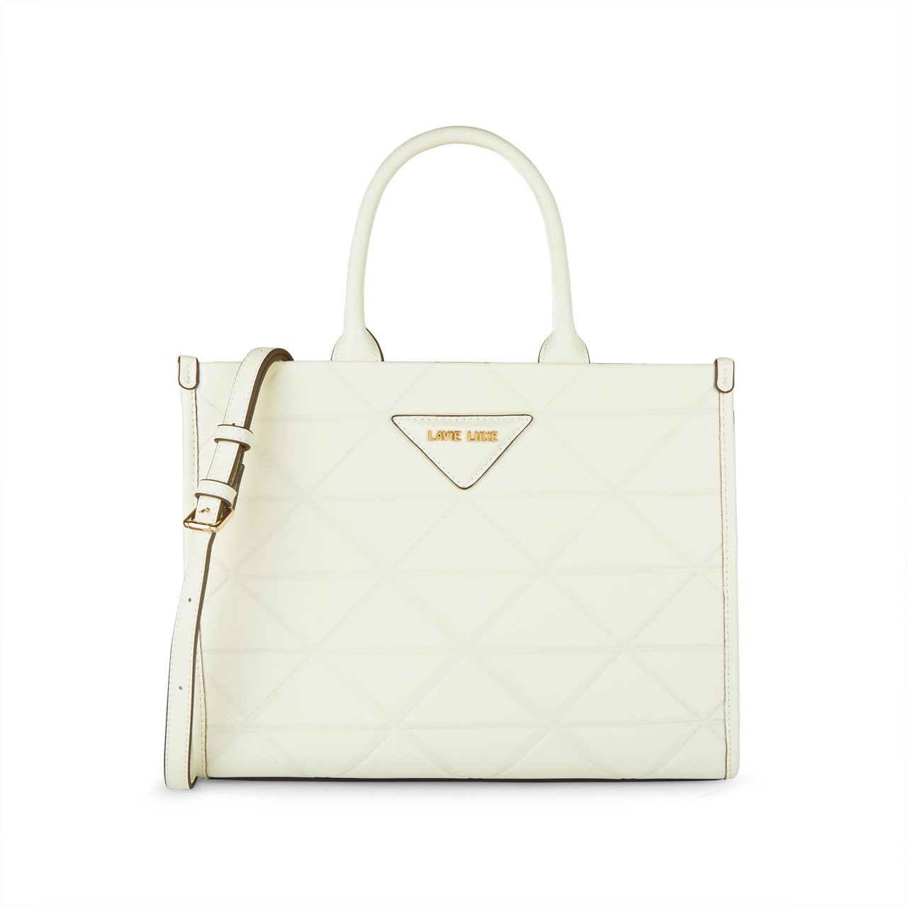 Mona Box Large Off White Handbag