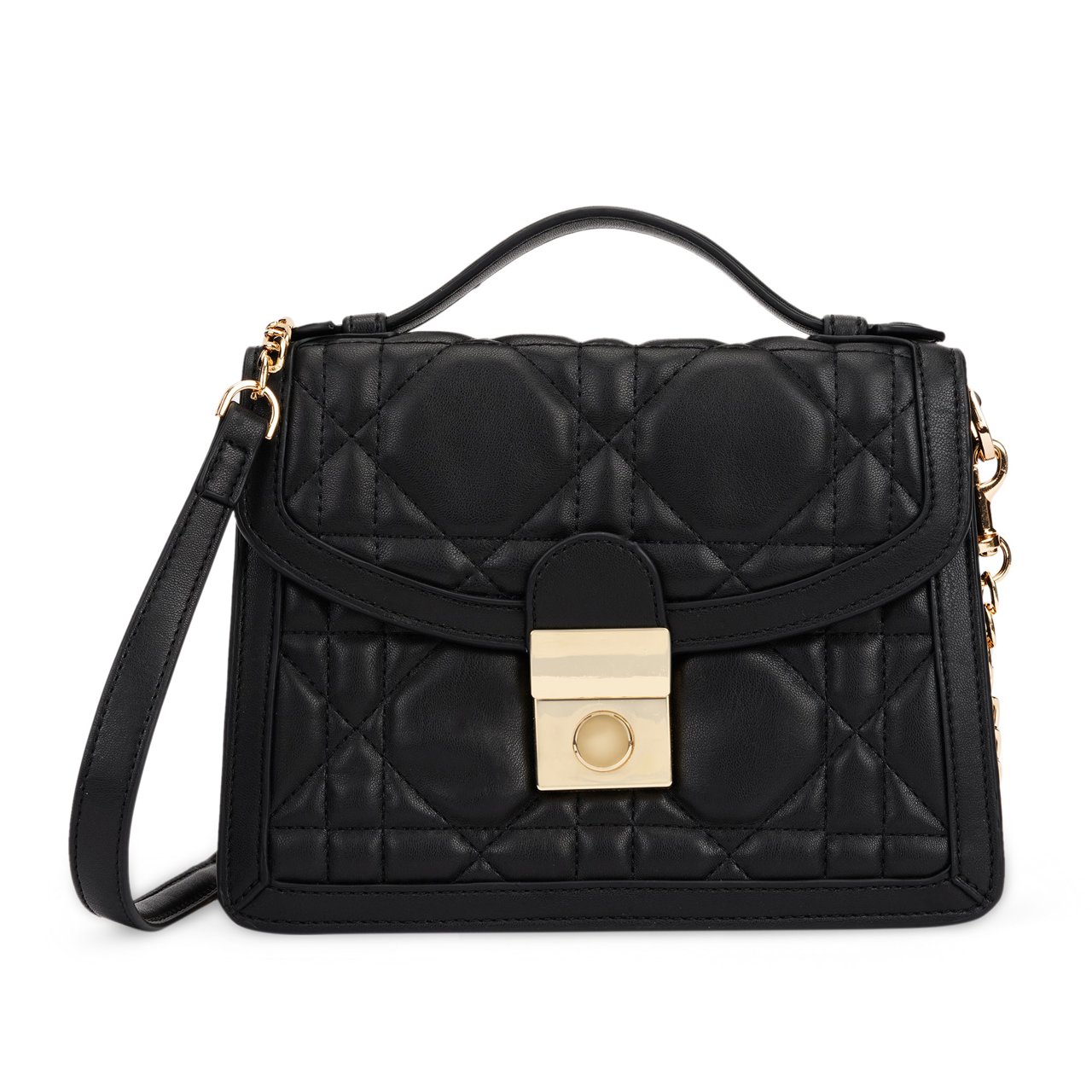 Dioflap Small Black Handbag