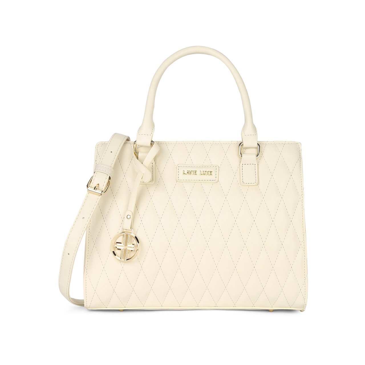 Shelqi Medium Off White Handbag