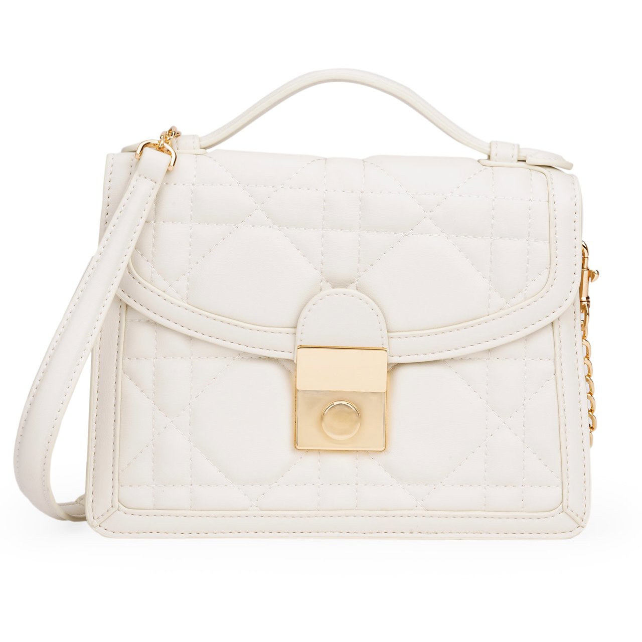 Dioflap Small Off White Handbag