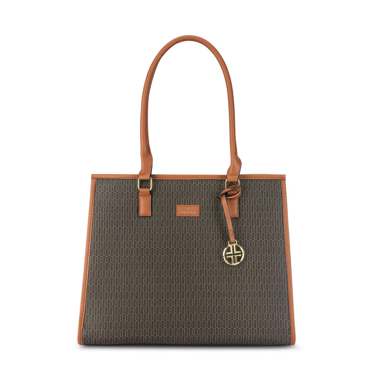 Monogram Quad Extra Large Choco Satchel Bag