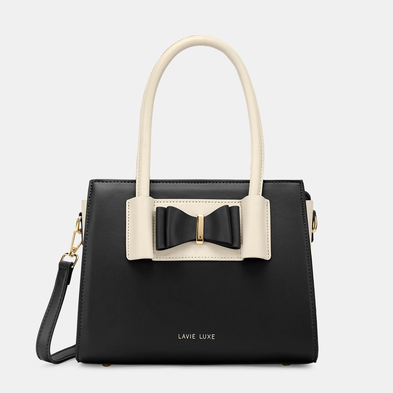 Knot Medium Black Handbag