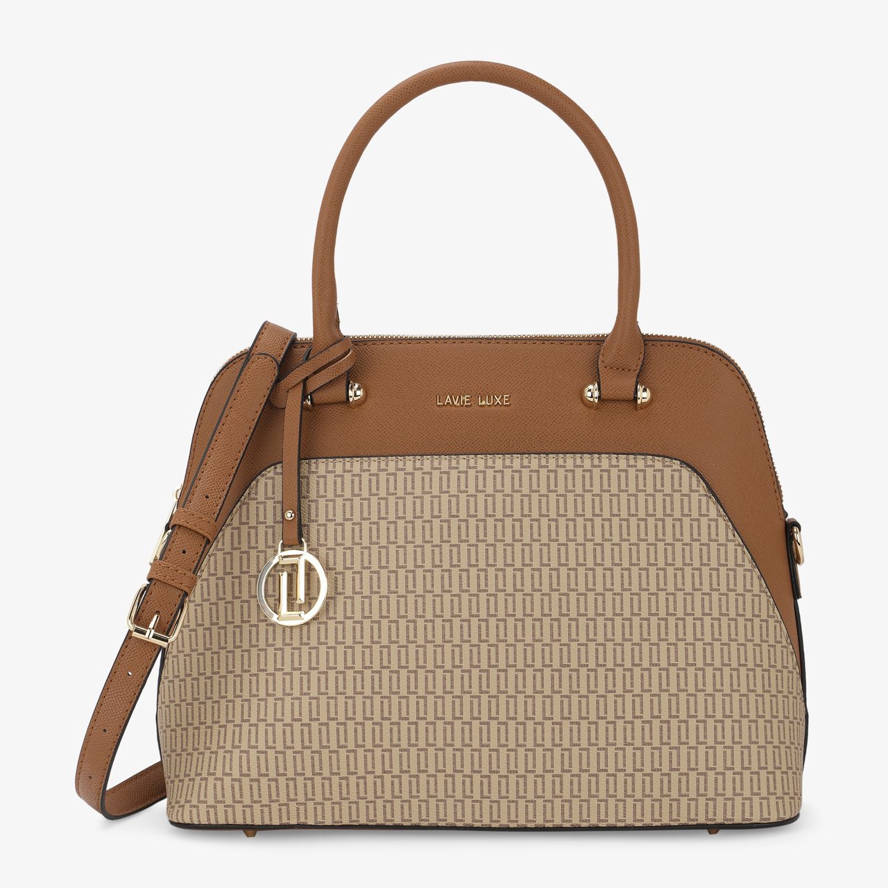 Monogram Valle Medium Taupe Handbag