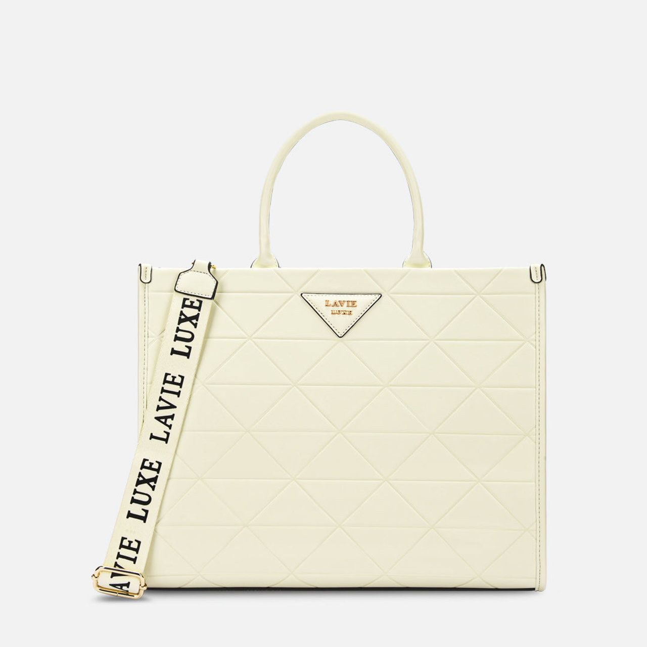 Mona Box Extra Large Off White Handbag