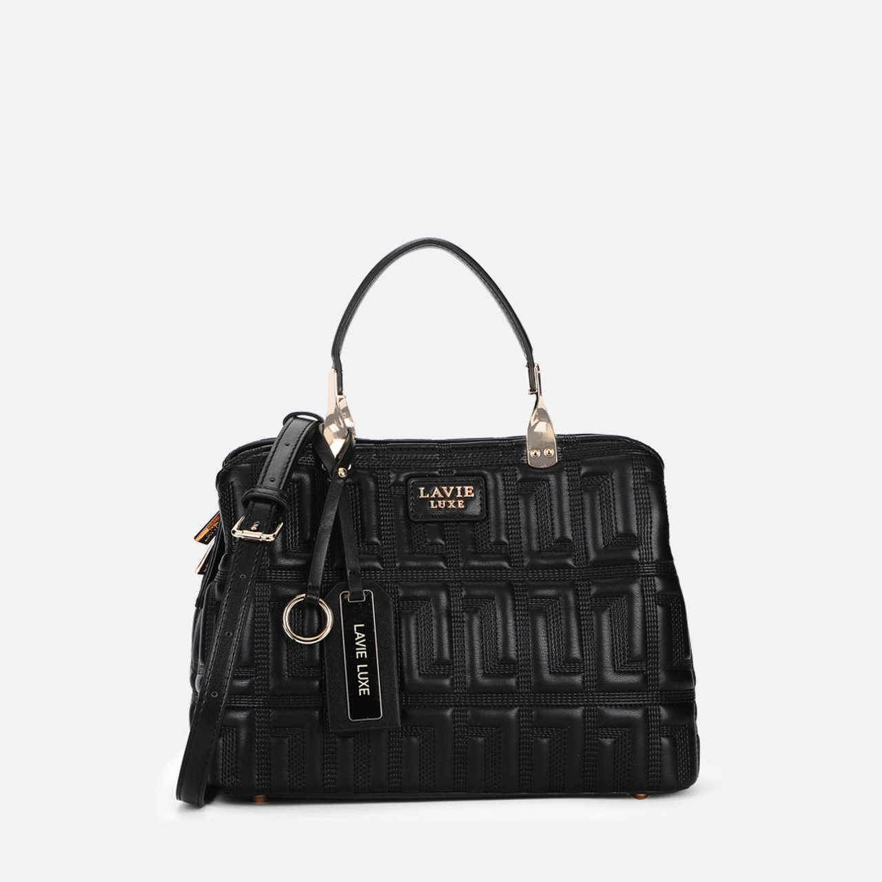 Juli 3 Compartment Medium Black Handbag